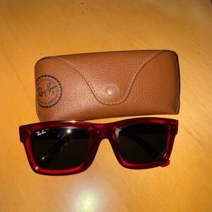 Ray-Ban Red Sunglasses with Case